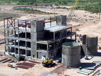 Solids Dewatering Facility Under Construction