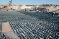 Preparing to Pour Concrete at the Lamb Pumping Station